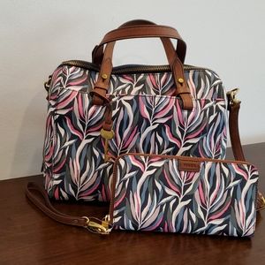 Fossil purse and matching wallet